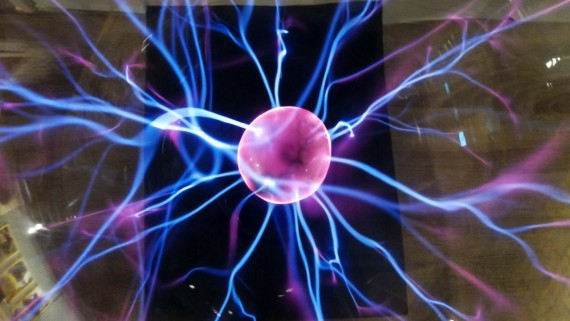 Nikola Tesla in Violet Ray Wand