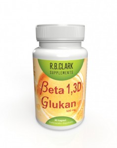 R.B.Clark beta 1.3D glukan, 500 mg, 30 kapsul
