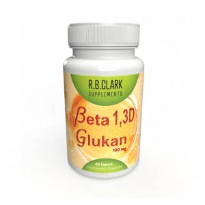 R.B.Clark beta 1.3D glukan, 100 mg, 60 kapsul