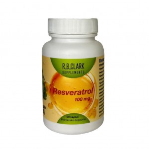 Resveratrol (R.B. Clark), 100 mg, 60 mehkih kapsul