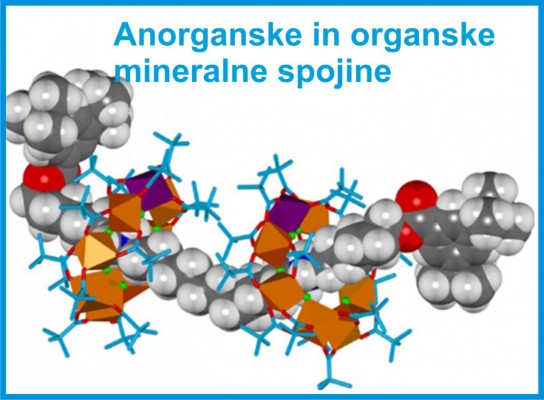 Minerali - anorganske in organske mineralne spojine